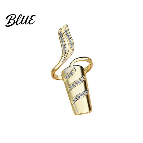 Manicure Compatible Jewelry Universal Fit Nail Ring Lightweight Adjustable Opening