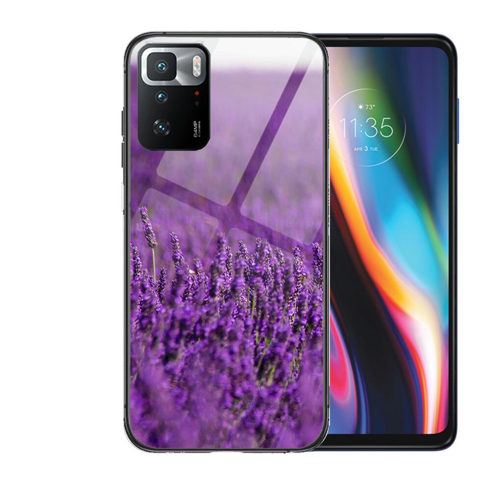 

Чехол для телефона из закаленного стекла лавандового цвета для XiaoMi Redmi Note 10 9S 8 7 6 5 A 10t Pro 9T, чехлы предварительно Redmi note 10 Pro