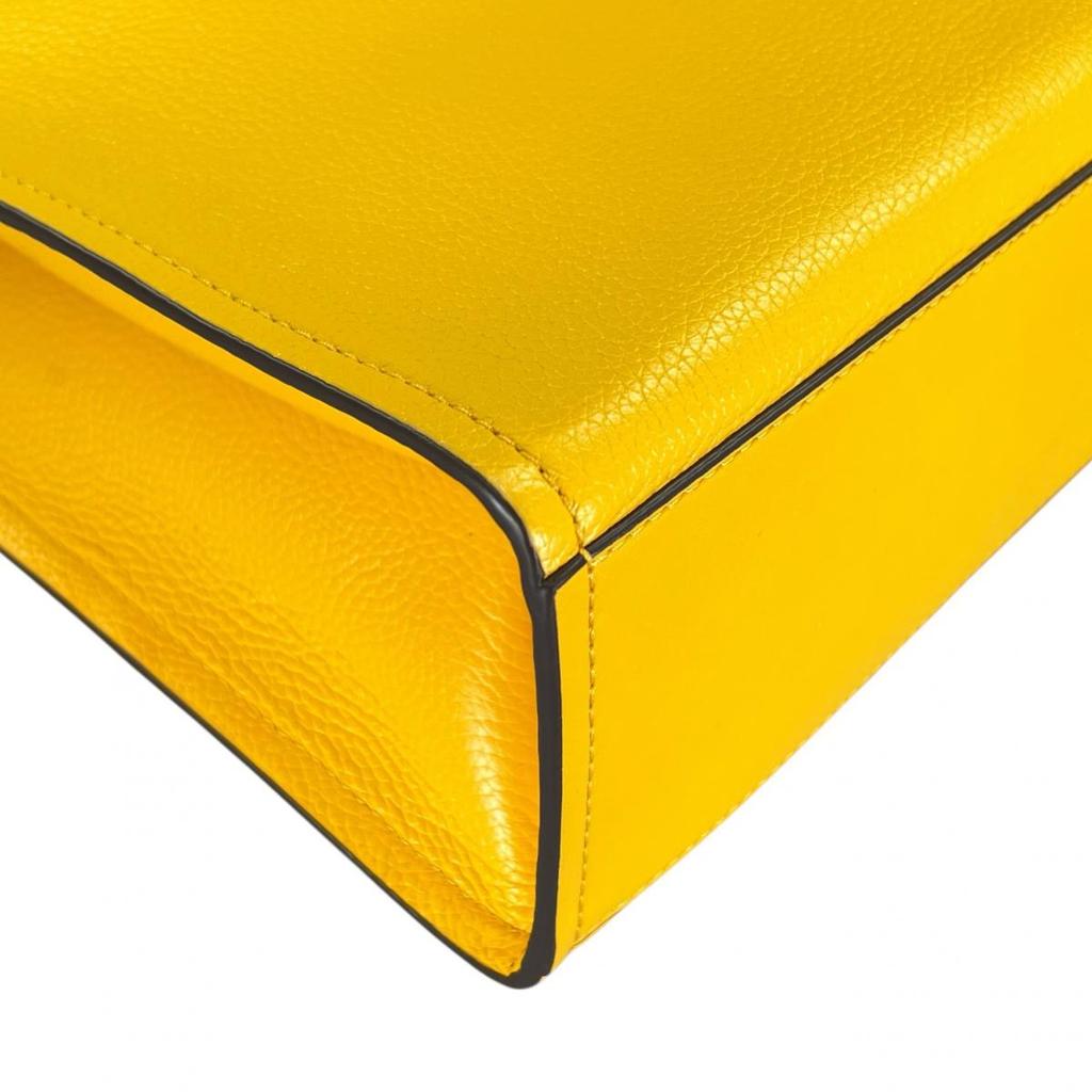 Michael Kors Shoulder Bag Handbag Cowhide Yellow Women Used