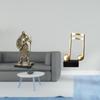 European Knight Music Note Sculpture Creative Resin Figurine Decorative Ornament for Entryway Living