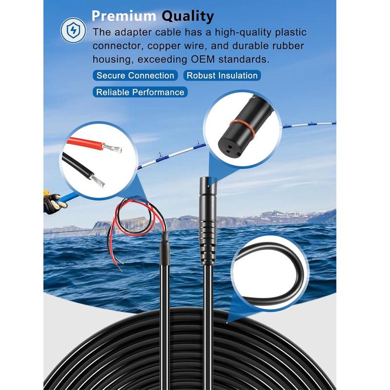 000-14172-001 HOOK2 Power Cable Reveal Cruise Power Cord Fit for Lowrance HOOK2 & Hook Reveal Range Series 5" 7" 9" 12"