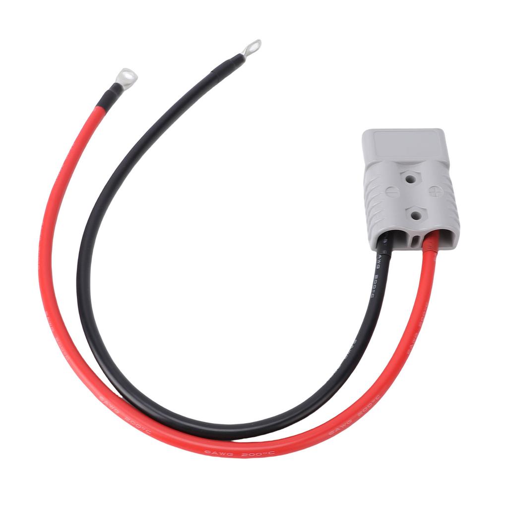 175A Support for Connector with 6AWG Cable O Electric Forklift Charging Plug Cable for Carts Trailers Racing Cars