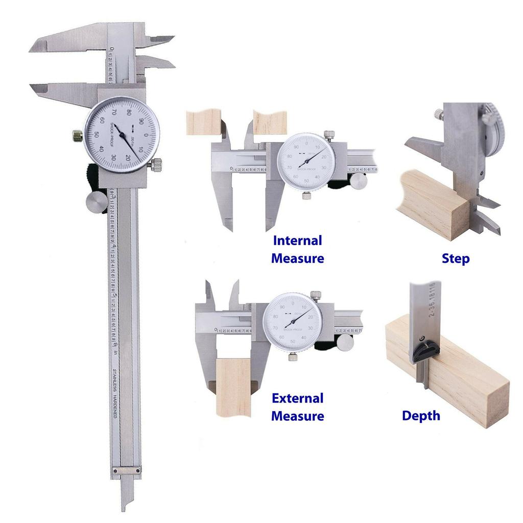 Supply Dial Caliper 1pc 6 Inch Vernier Stainless Steel DIY Measurement