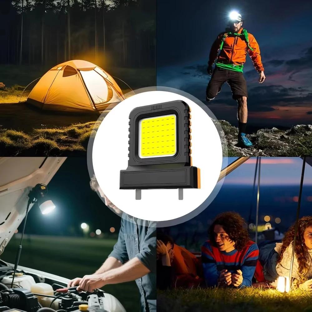 Outdoor LED Work Light Emergency Light High-Intensity Chip Plug-and-Play Power Tool Accessories For Makita Bosch etc.18V-21V Li-ion Batteries