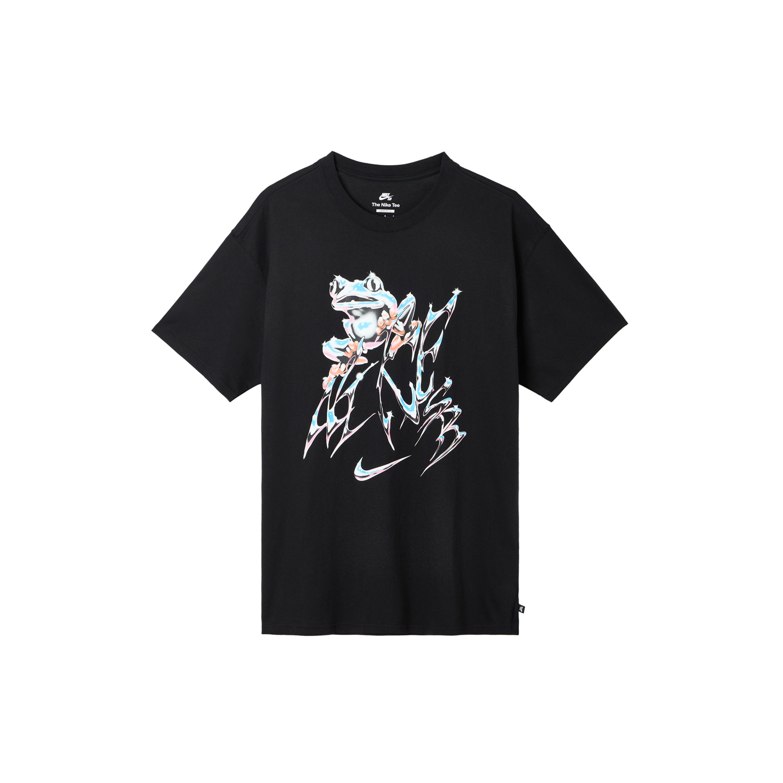

Мужская футболка Nike Sb с абстрактным принтом, удобная, свободного кроя, с круглым вырезом и короткими рукавами, топы, черная FZ5286-010 M