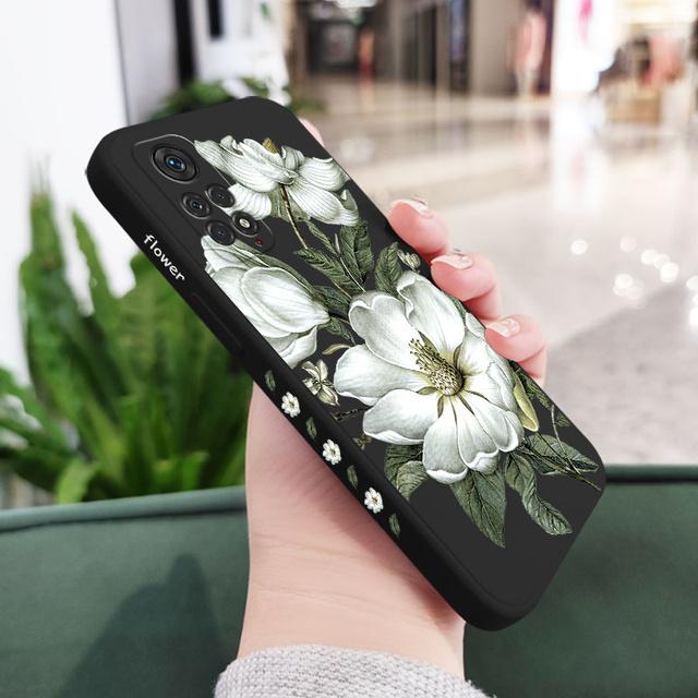 Etui na telefon z dzikimi kwiatami do Xiaomi Redmi Note 12 11 11S 11T 10 10A 10T 10S 9T 9 8 7 Pro Plus 10C 9A 9C 9T 4G 5G okładka