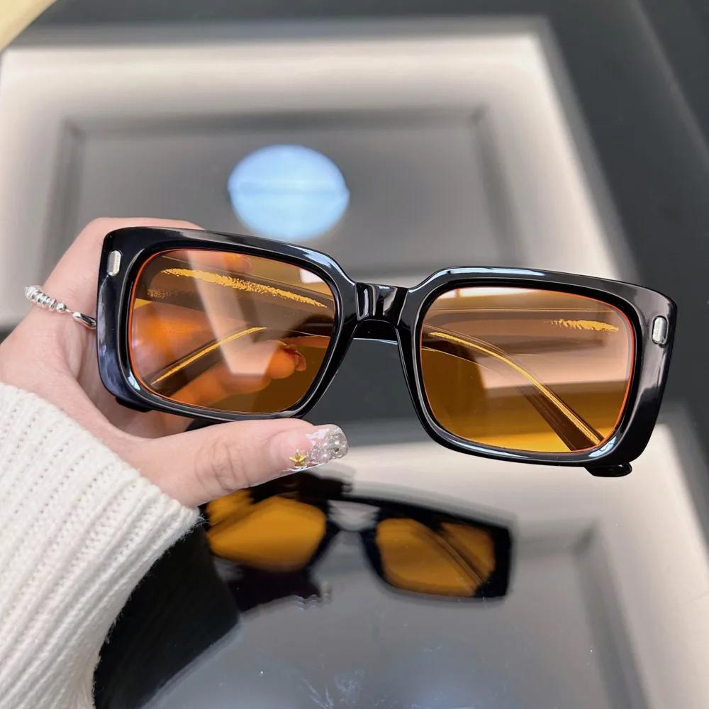 Big Square Vintage Sunglasses Women Brand Designer Mirror Sun Glasses Female Fashion Hip Hop Punk Outdoors