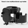 Universal Stroller Cup Holder Plastic Water Bottle Holders with Phone Storage Slot Suitable for Bikes Trolleys Wheelchair