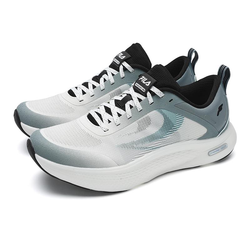 Fila Nuvole Jog Fashion Versatile Comfortable Simple Sports Casual Durable Breathable Low-Top Running Shoes Men sneaker White Blue A12M521129FOM