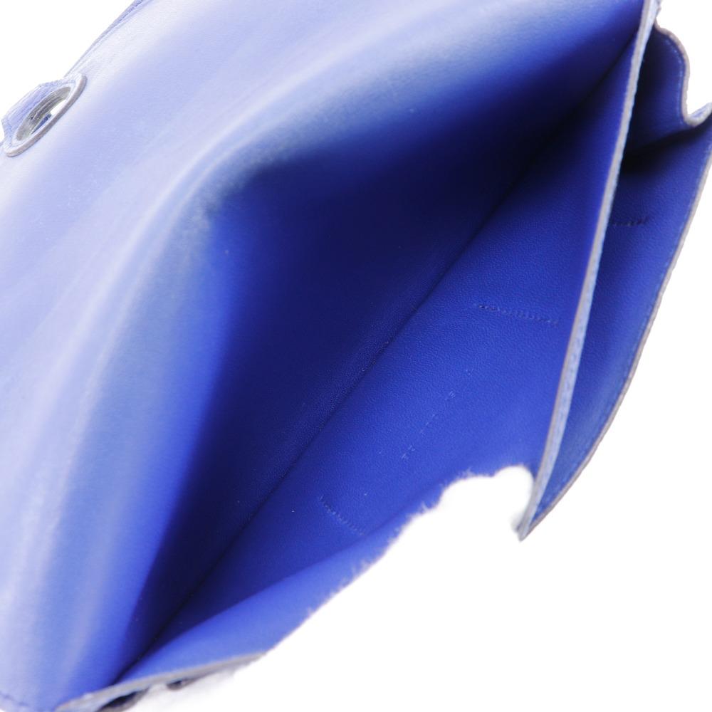 Hermes Dogon GM Purse Blue Togo Unisex Used