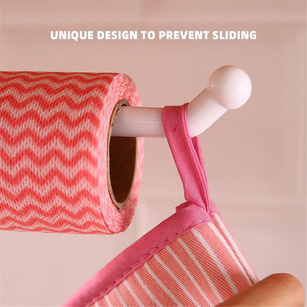 Kitchen Plastic Home Accessorie Paper Hanger Holder Self Adhesive