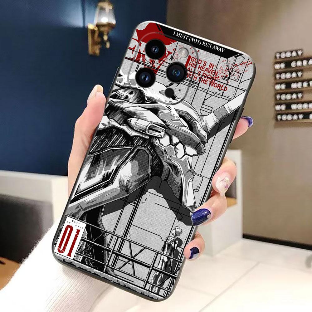 N-Neon G-Genesis E-Evangelion 01 02 Kryt na telefon Pro iphone Apple 17 AIR 16E 16 15 14 13 12 11 Pro XR Max 8 7 Plus TPU Kryt
