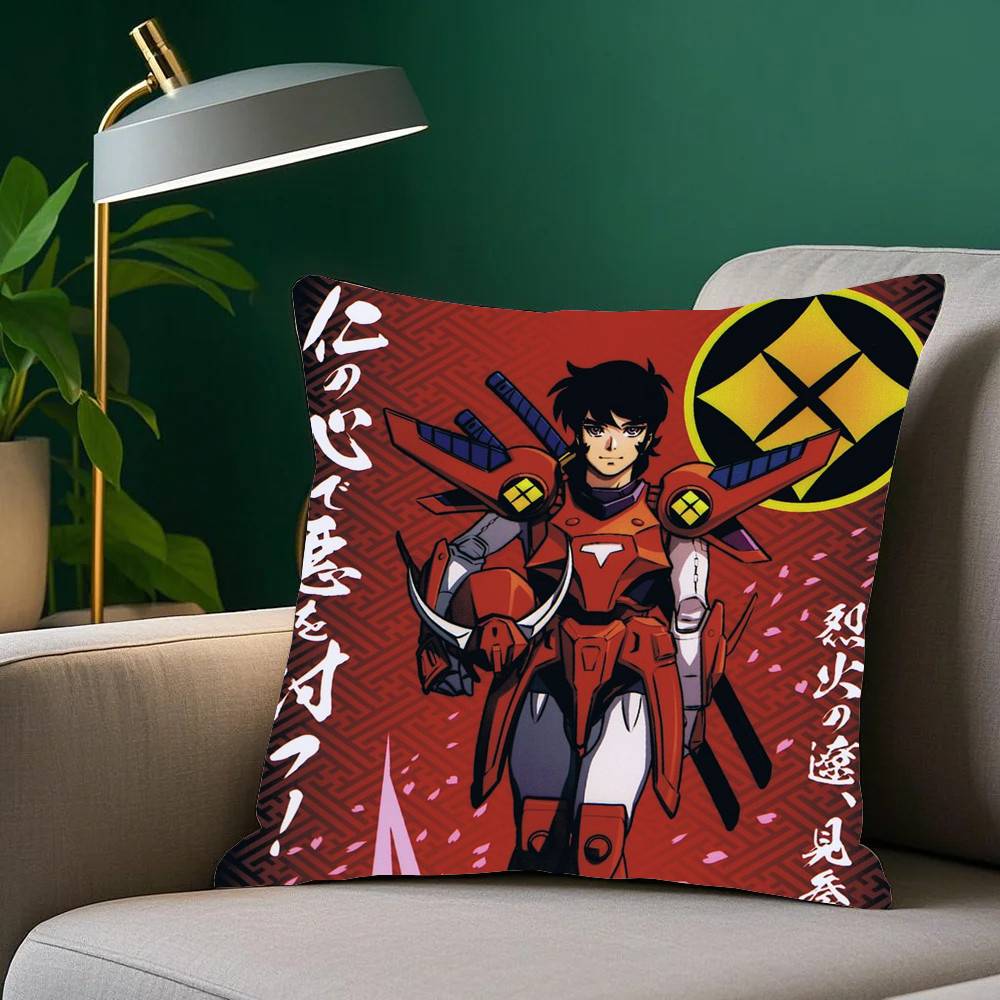 Anime R-Ronin Warriors Pillow Case Home Decor Throw For Sofa Bed Car Room Decor Gift Idea