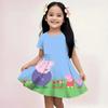 Peppa Pig Sleeveless Sundress Kids Girls Summer Cute Cartoon Print Casual Loose Soft Lightweight Breathable