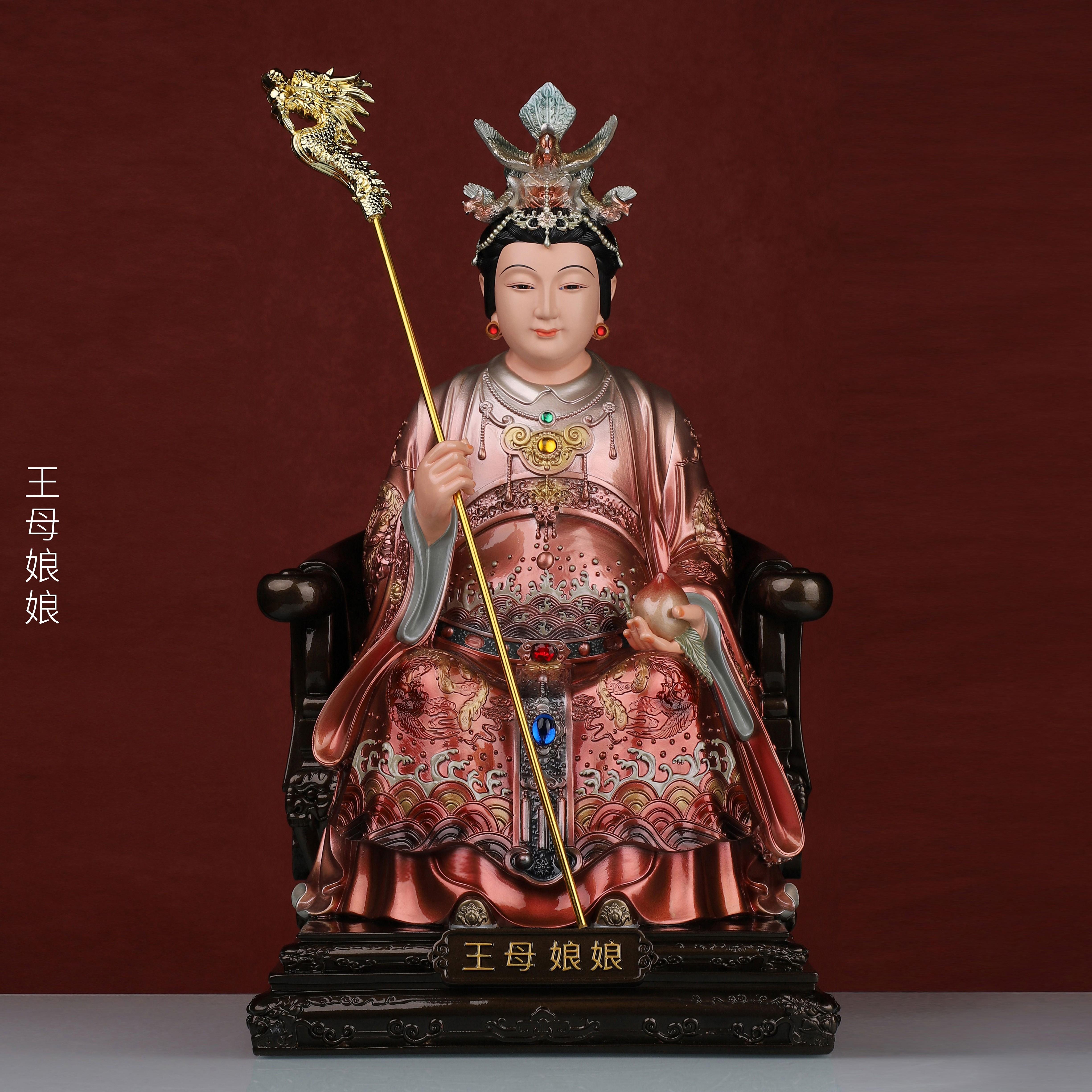 

1шт статуэтка из смолы для домашнего использования Нефритовый император королева-мать и вдовствующая императрица, хранящаяся для украшения дома