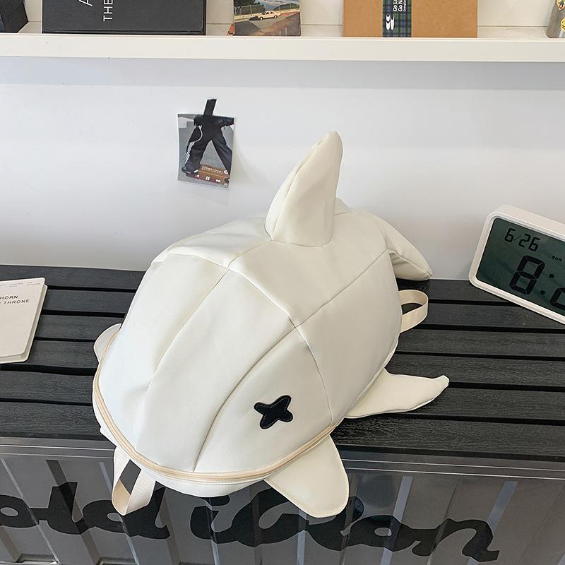 

Мужской и женский рюкзак Акула Личность Смешной Тренд Инс Студенческий рюкзак Большая Сумка для отдыха. .