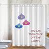 Cartoon Fun Series washable Dirt-Resistant Shower Curtain Shower Head waterproof Polyester Bath Curtain For Home Decor