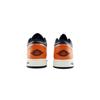 Jordan Air Jordan 1 Fashion Classic Abrasion Resistant Low top Vintage Basketball Shoes Unisex Black Orange DC0774-101(Team448-)