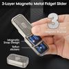 Magnetic Metal 3Layer Push Card Fidget Slider Toys Haptic Clicker Relieve Stress & Anxiety ADHD EDC Cool Gadgets For Adults