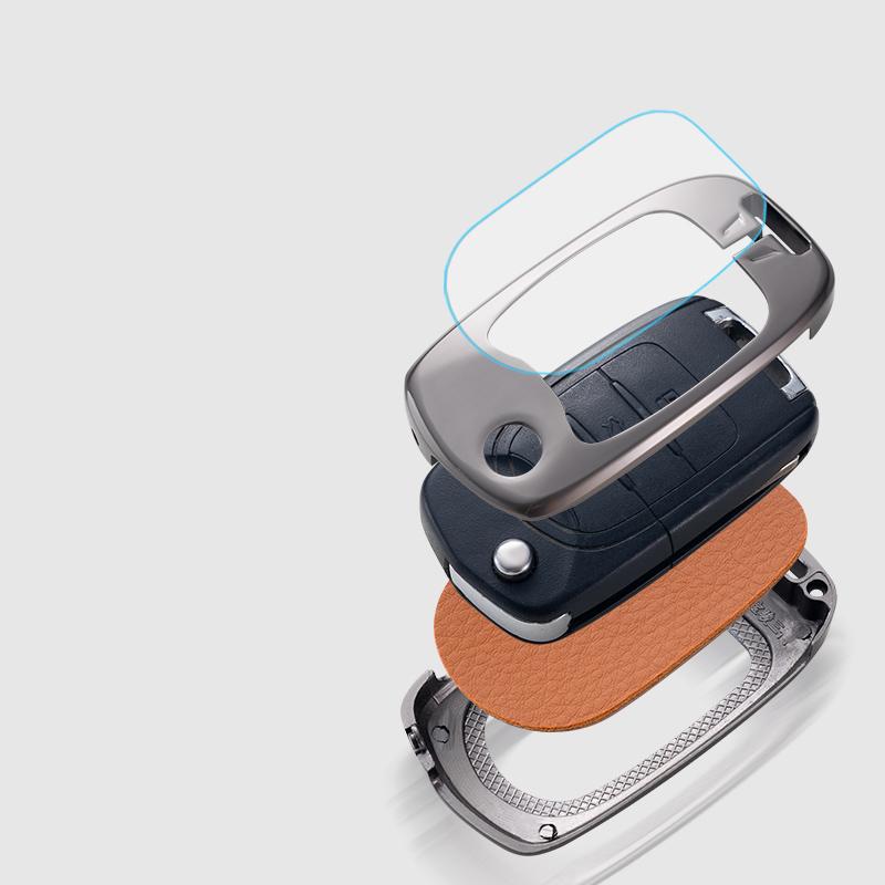 Metal Car Key Cover Case Holder For Wuling Mini EV For Wuling HongGuang Macro Light S1 Baojun 730 510 560 310 630 310W