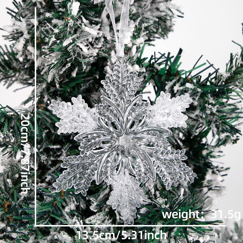 

Декоративные акриловые подвески в виде снежинок для создания волшебной рождественской атмосферы Ice Crystal C