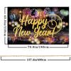 Happy New Year Party Backdrop Poster Banner Photography Background for Party