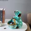 Resin Dog Ornament Storage Basket Candy Box Dried Fruit Plate Snack Tray Snack Tray Decoration Crafts Piggy Bank Storage Trays