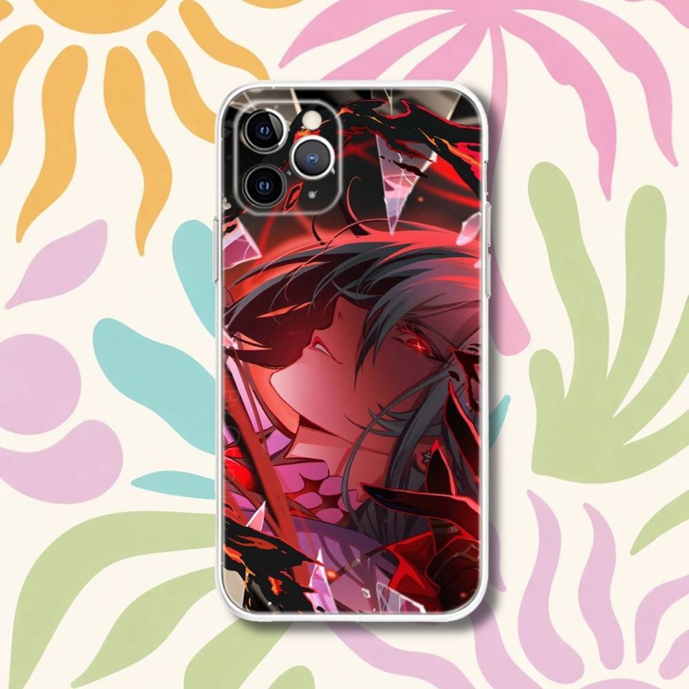Arlecchino G-Genshin Impact Phone Case For iPhone 17,16e,16,15,14,13,12,11 Mini Pro Max X,XR,XSMAX 8,7 Air Plus Transparent Soft