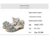 Princess Rhinestone High Heel Sandals - Non-Slip, Soft Sole Girls' Summer Fashion Shoes