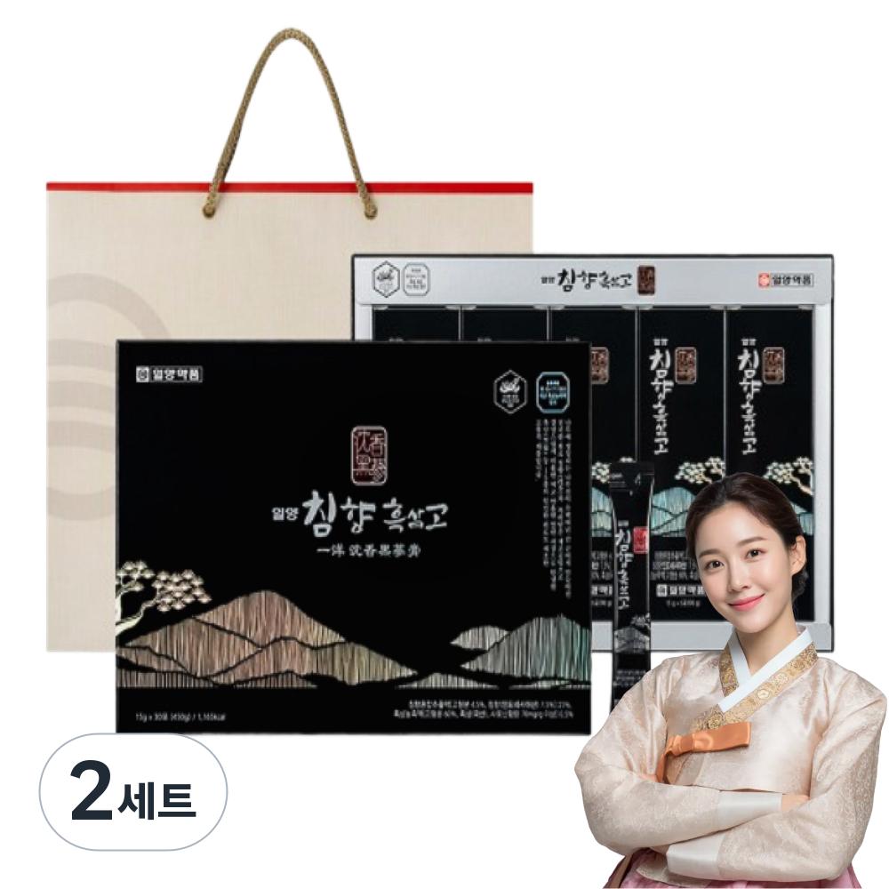Ilyang Pharmaceutical Agarwood Black Ginseng Extract Stick Premium Gift Set (2 sets, 30 doses)