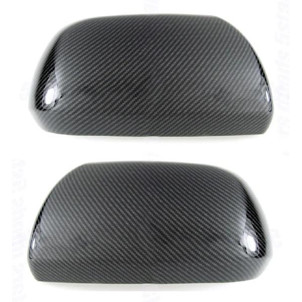 

1 Pair Car Left Right Rearview Mirror Cover Cap ABS Compatible For Toyota Sienna 2011 2012 2013 2014 2015-2020 Black Carbon Fiber Style