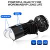 120W Auto Lamp Mini Lens LED H4 Bulbs Headlight for Cars High Beam Low Beam H4 LED Projector Dual Lens Turbo Fan 6000K White