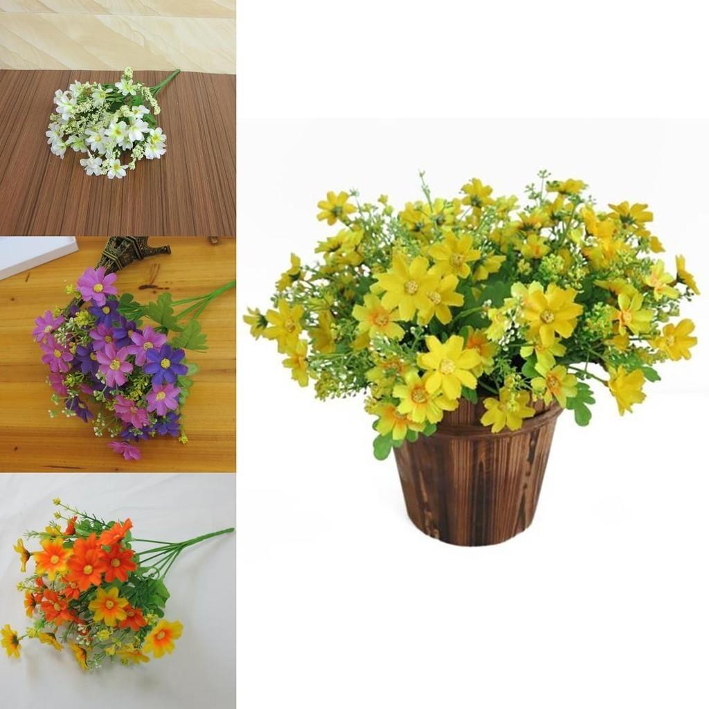 Stunning 28-head Artificial Chrysanthemum Daisy Bouquet For Weddings And Events