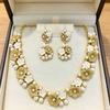 Medieval Heavy Industry Full Diamond Pearl Necklace Bridal Accessories Temperament Clavicle Chain Jewelry