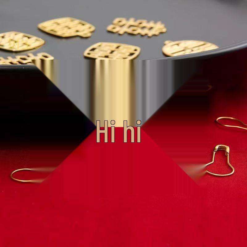 Wedding Double Happiness Pendant Brooch: Copper Character Buckle. Contact Customer Service To Order. Not Sold Separately.