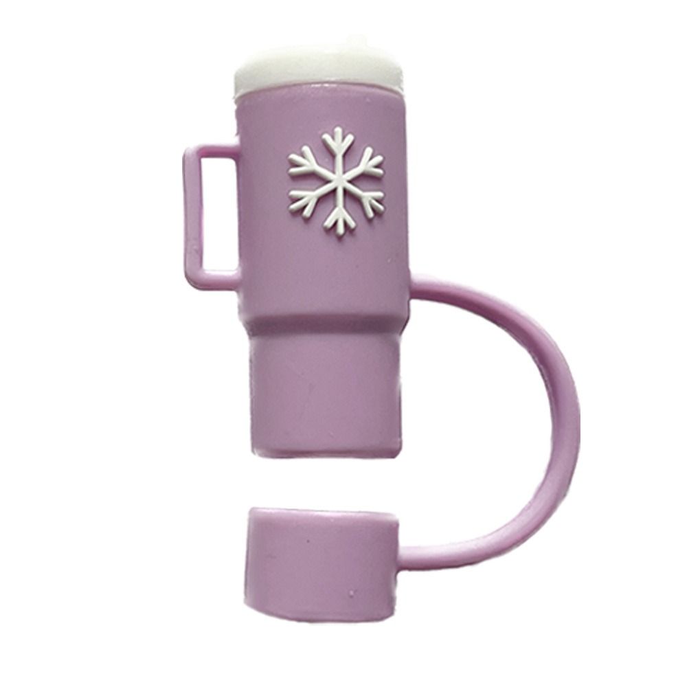 Splash Proof Silicone Straw Tips Cover Airtight Dust-Proof Straw Caps for Stanleys Bar