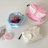 Sweet Kawaii Wings Mini Sanitary Napkin Storage Bag Multi-Layer Headphone Lipstick Organizer Holder Pouch For Makeup Jewelry