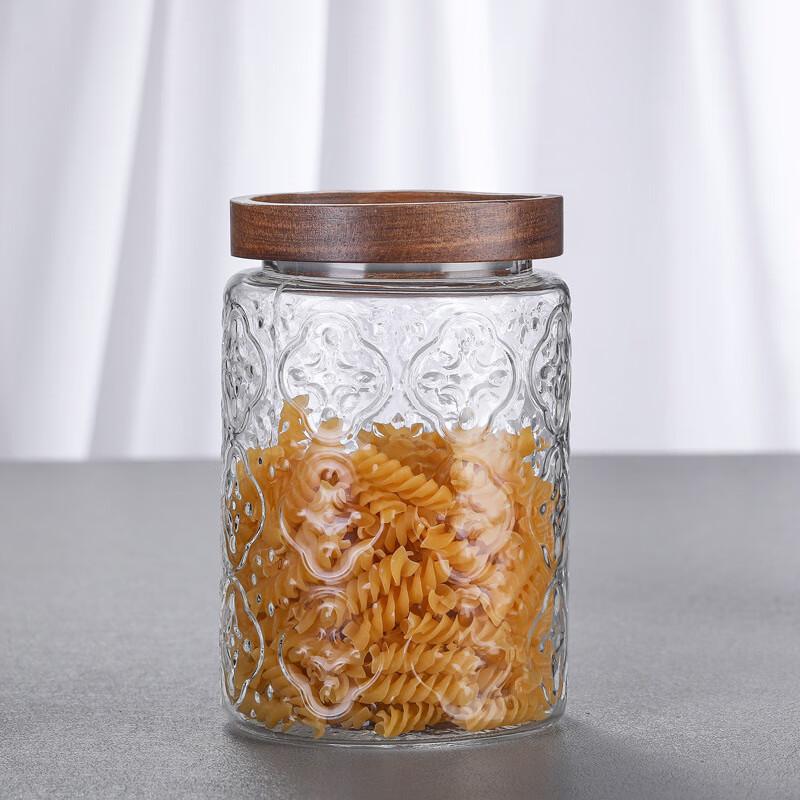 UOSU Vintage Begonia Flower Glass Sealed Jar