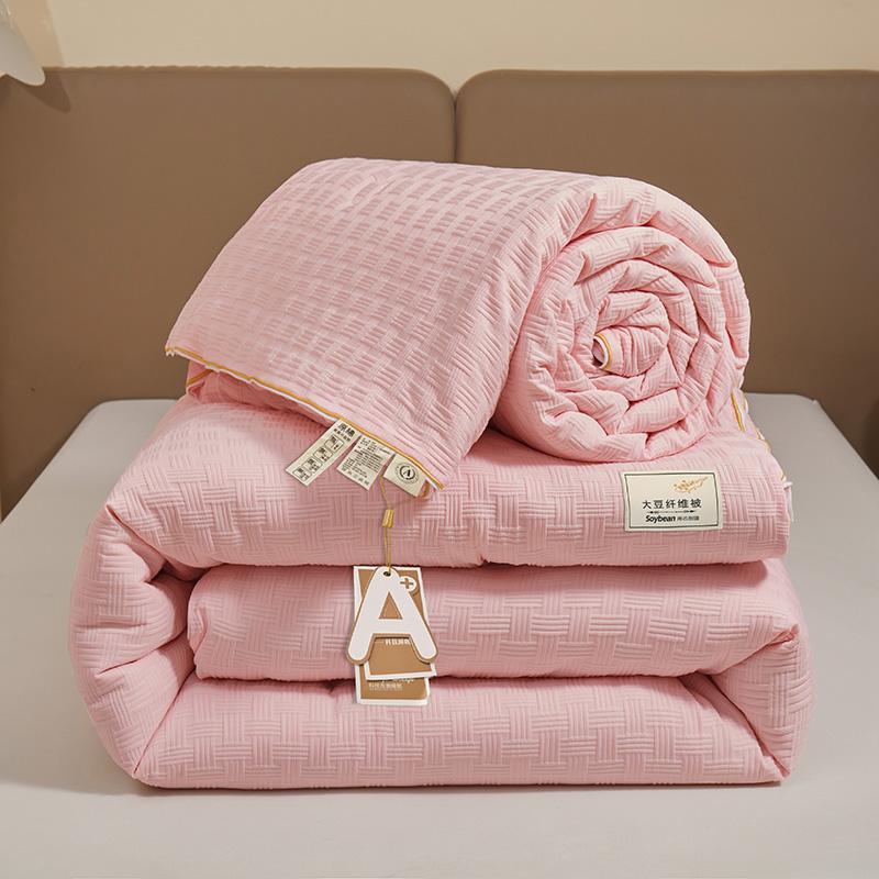 

High Quality 2-in-1 Soybean Fiber Quilt with Zipper Autumn Winter Thickened Warm Comforter Grade A Queen Soft Double Bed Duvet 2.0x2.3m&2kg
