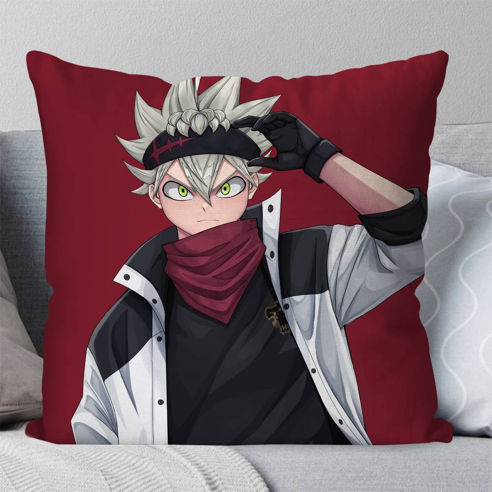 Asta Animation Black Clover Pillow Case Fashion Square Pillowcase Bedroom Sofa Room Ins Decoration Leisure