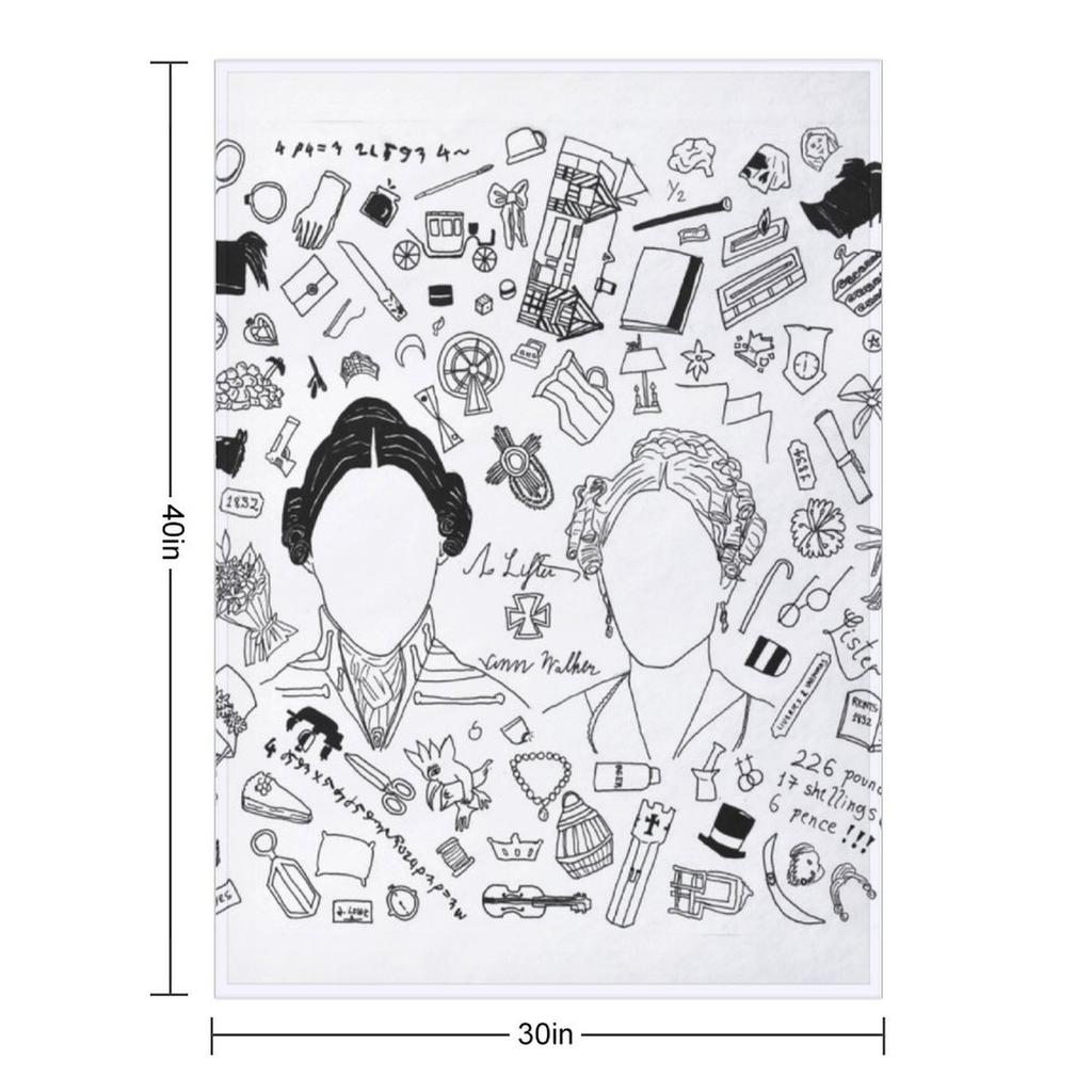 Gentleman Jack Universe t-shirt Throw Blanket Bed Fashionable Flannel Fabric Soft Big Luxury Thicken Blankets