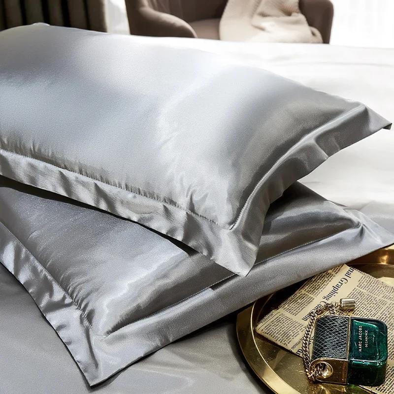 2PCS 100% Pure Real Silk Pillowcase Natural Mulberry Pillow Case