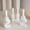 Silicone Resin Molds Candle Holder Molds S/U Shape Craft Mold Silicone Candle Base Molds Suitable for Candle Holder