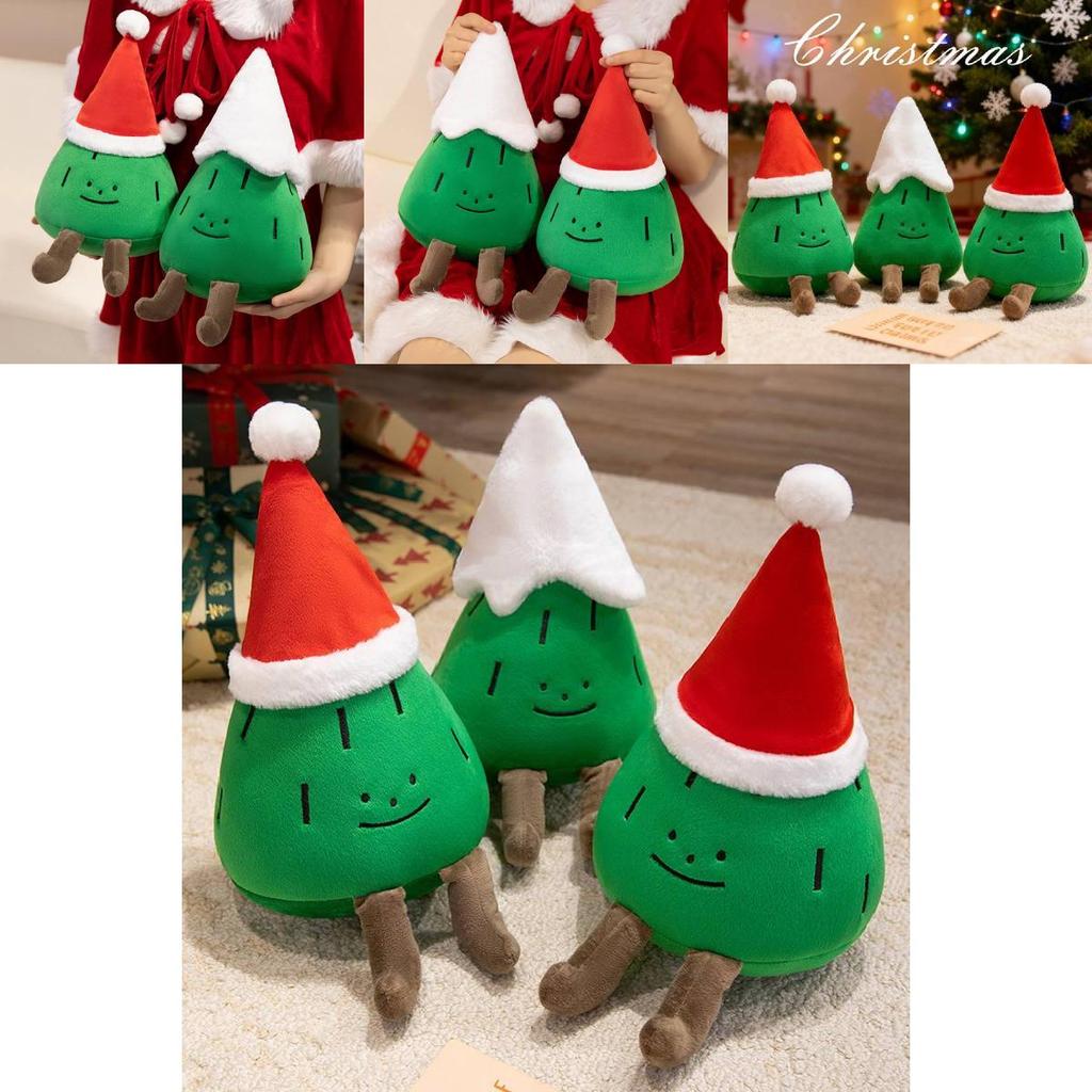 Festive Pine Tree Stuffed Animal With Soft Short Plush For Children