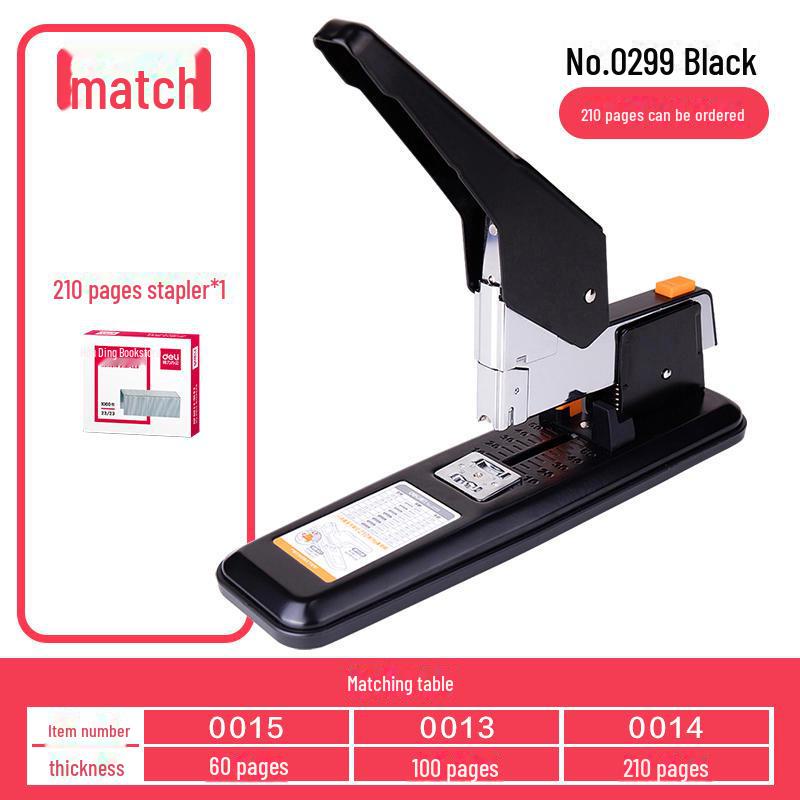 Deli Heavy-Duty Office Stapler for Thick Documents