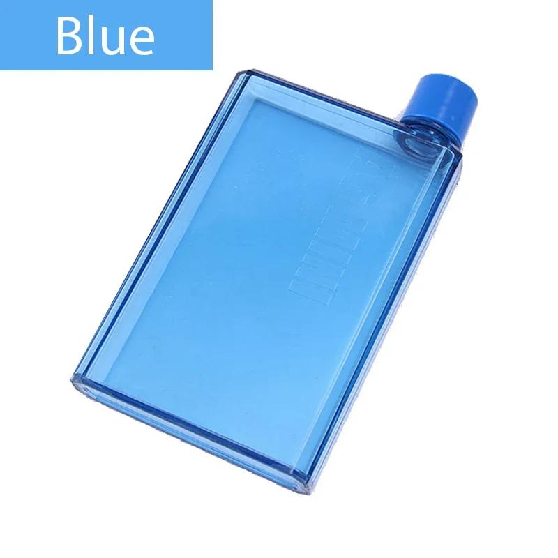 Creative Simple A6 Paper Cup Handy Portable Plastic Water Square Water Bottle Cup Leisure Sports Flat Kettle Wholesale Bottle