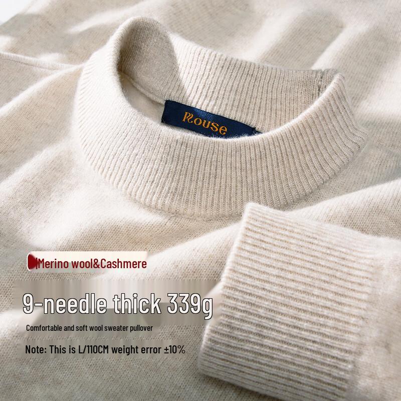 

Luosi Men s Thickened Wool Blend Round Neck Sweater 3XL (190)