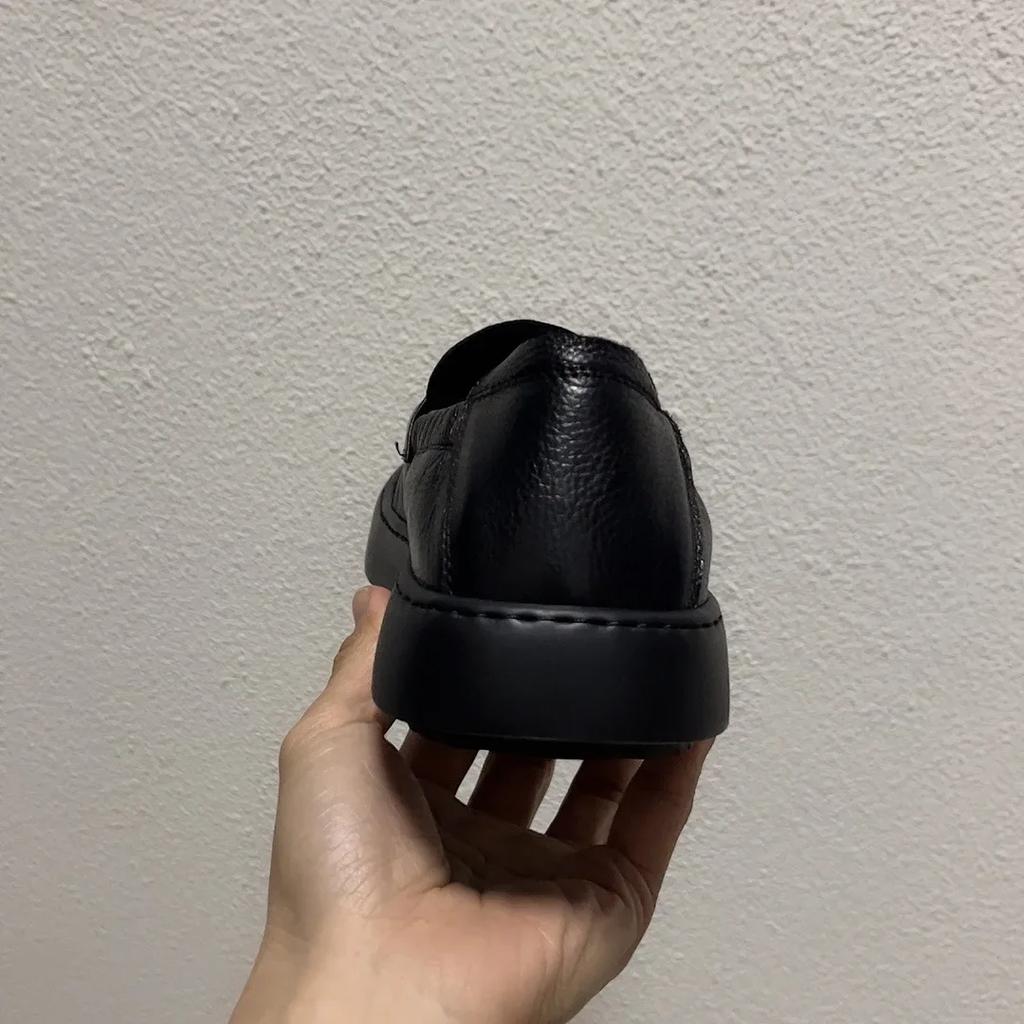 Black Casual Leather Shoes for Men  New Designer Spring Autumn Loafers Male Fashion Luxury Men's Dress Shoes