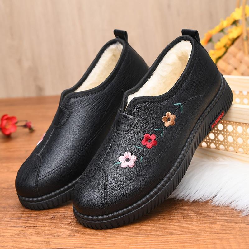 Women's Winter Cotton Shoes With Added Velvet Thickened Insulation Anti Slip And Cotton Boots