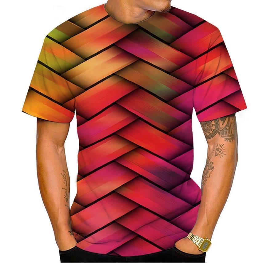 New Cool Hip Hop Printed Men's T-Shirt Summer Short Sleeved Street Personalized Creative Fashion Casual Loose Quick Drying Shirt